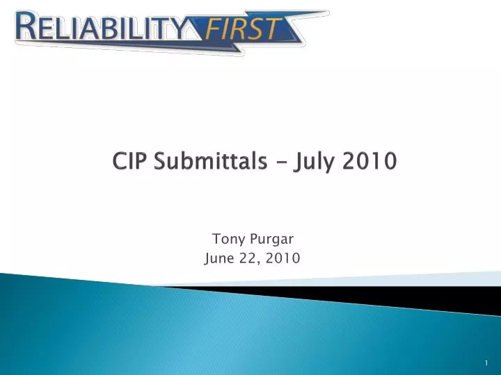 cip submittals july 2010