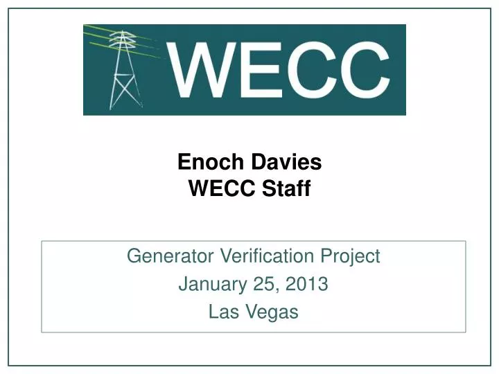 enoch davies wecc staff