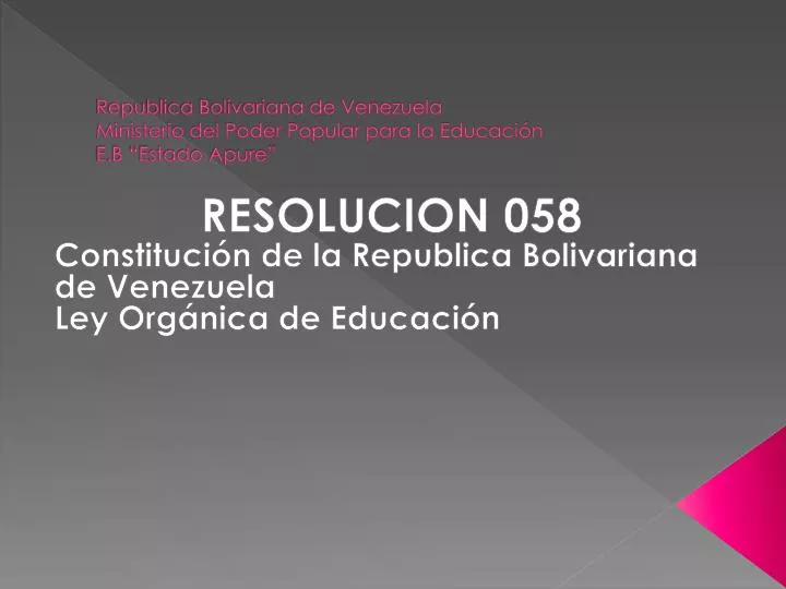 republica bolivariana de venezuela ministerio del poder popular para la educaci n e b estado apure