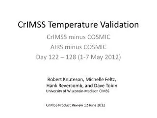 CrIMSS Temperature Validation