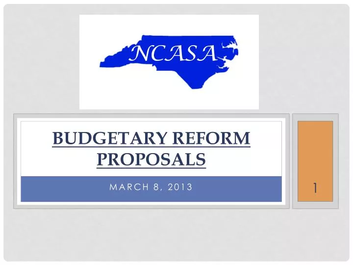 budgetary reform proposals