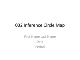 032 Inference Circle Map