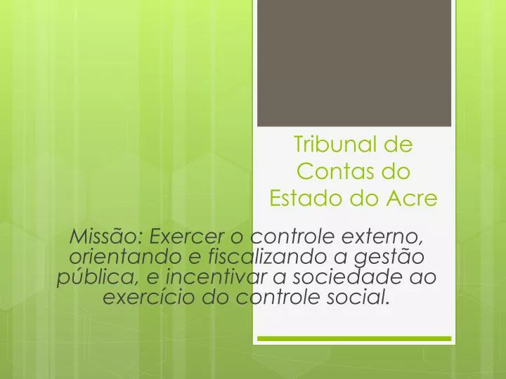 tribunal de contas do estado do acre