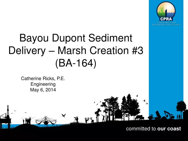 bayou dupont sediment delivery marsh creation 3 ba 164