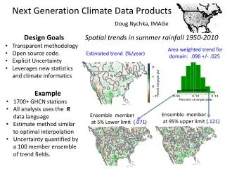 Next Generation C limate D ata P roducts