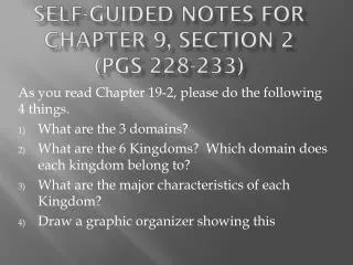 self guided notes for chapter 9 section 2 pgs 228 233