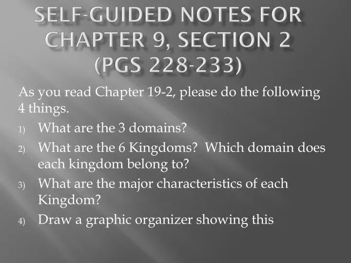 self guided notes for chapter 9 section 2 pgs 228 233