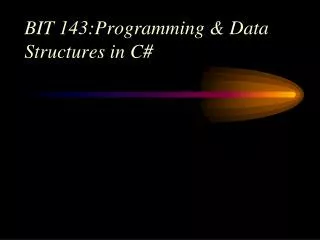 BIT 143:Programming &amp; Data Structures in C#