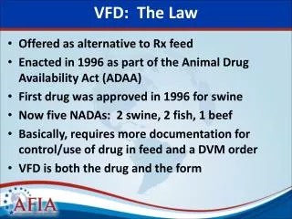 VFD: The Law