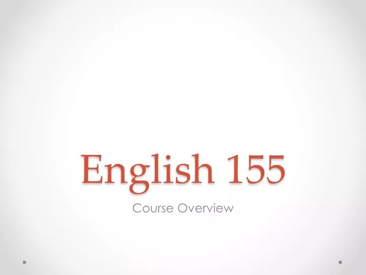 english 155