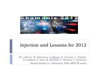 Injection and Lessons for 2012
