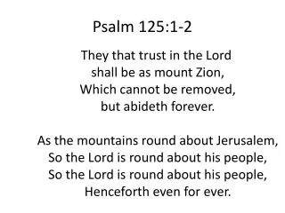 Psalm 125:1-2