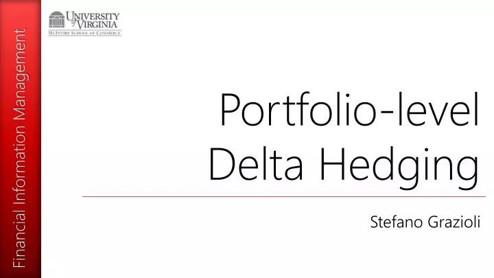 portfolio level delta hedging