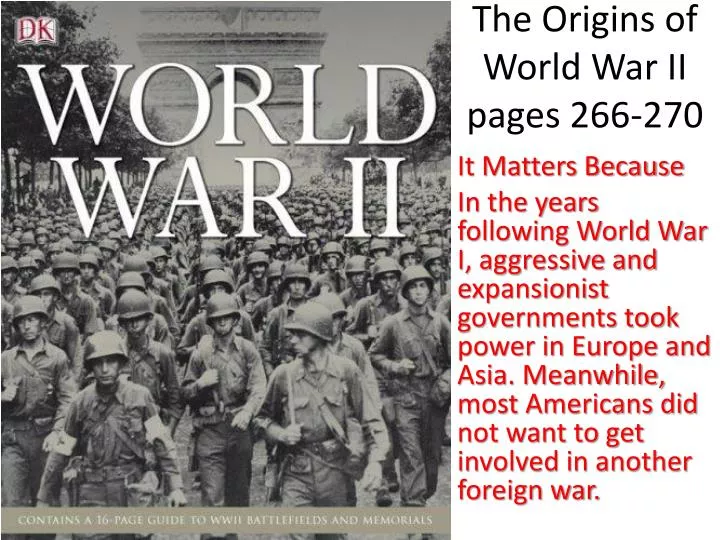the origins of world war ii pages 266 270