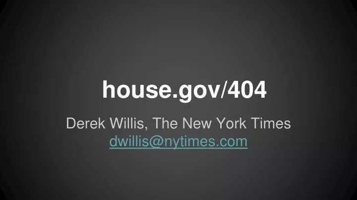 house gov 404