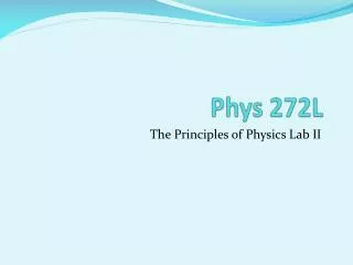 Phys 272L