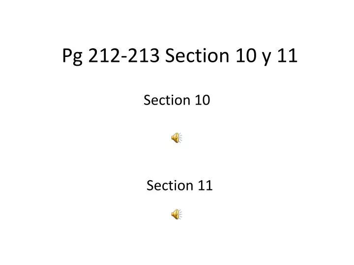 pg 212 213 section 10 y 11