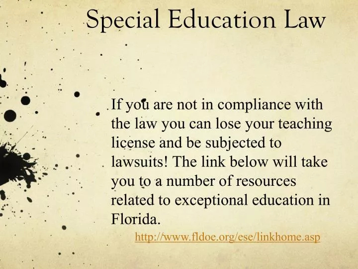 special education law
