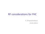 RF considerations for FHC - slide 1