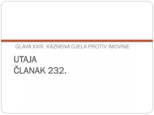 utaja lanak 232