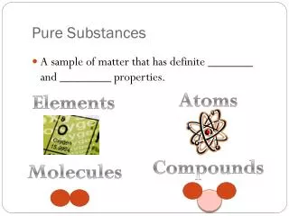 Pure Substances