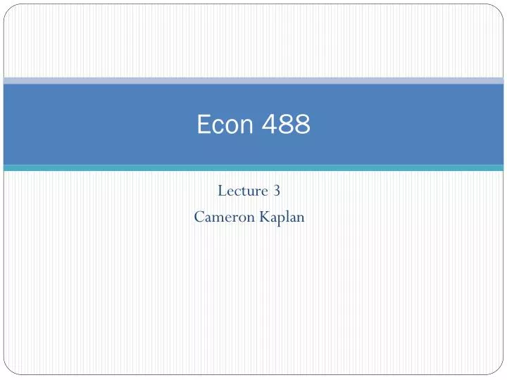 econ 488