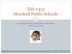 Independent Auditor's Report Highlights for ISD #413 Marshall Public Schools (June 30, 2012) - slide 1
