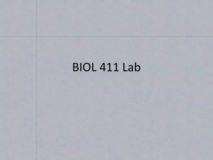 biol 411 lab