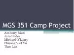 MGS 351 Camp Project - slide 1