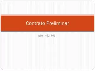 contrato preliminar