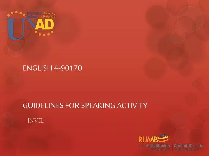 english 4 90170 guidelines for speaking activity
