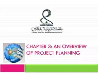 Chapter 3: An overview of project planning