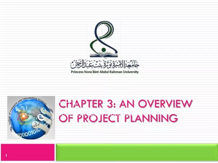 chapter 3 an overview of project planning
