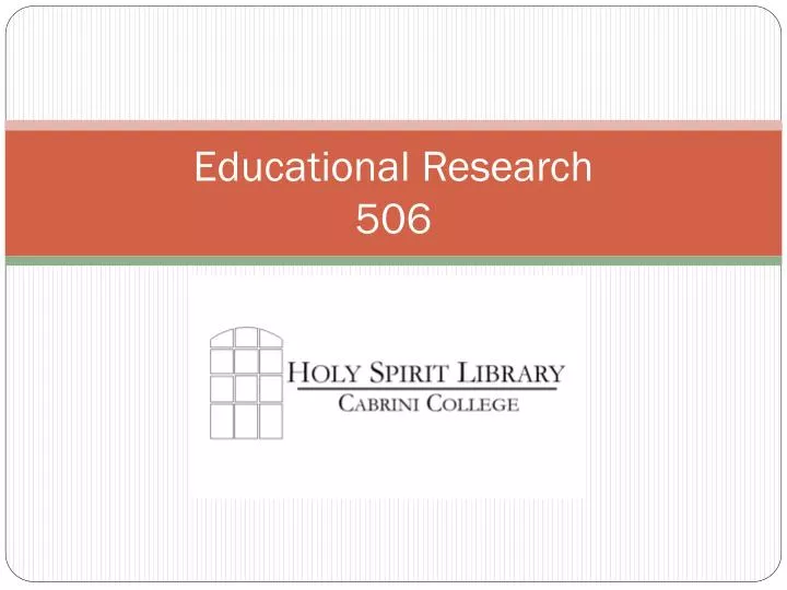 educational research 506