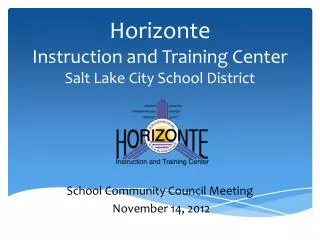 Horizonte Instruction and Training Center Salt Lake City School District