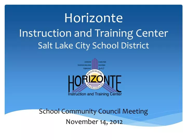 horizonte instruction and training center salt lake city school district