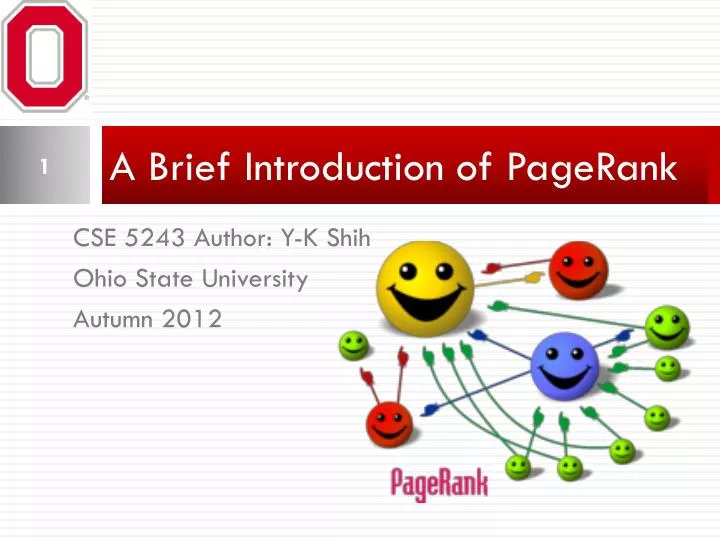 a brief introduction of pagerank