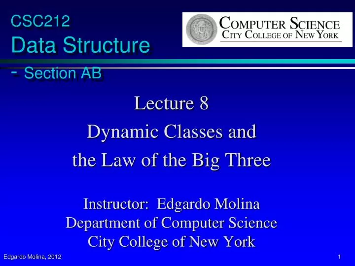 csc212 data structure section ab