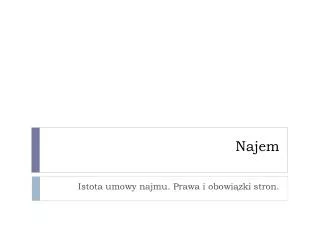 najem