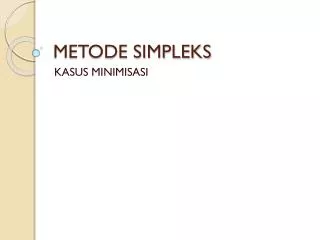 metode simpleks