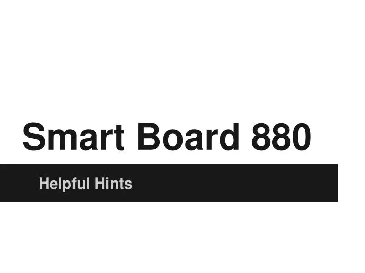 smart board 880