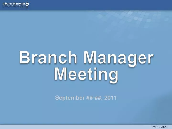branch manager meeting