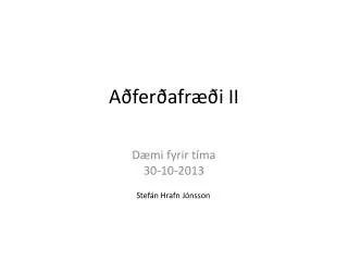 a fer afr i ii