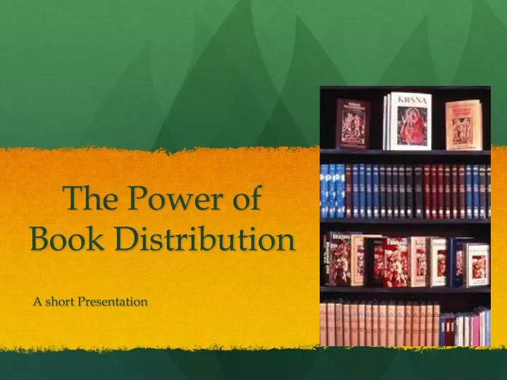 the power of book distribution