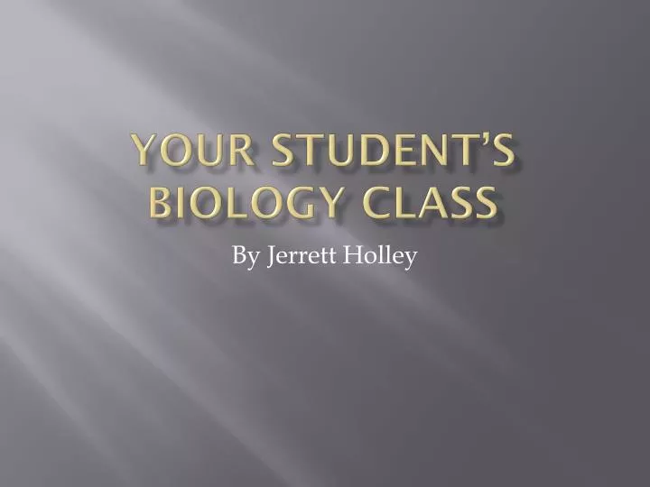 your student s biology class