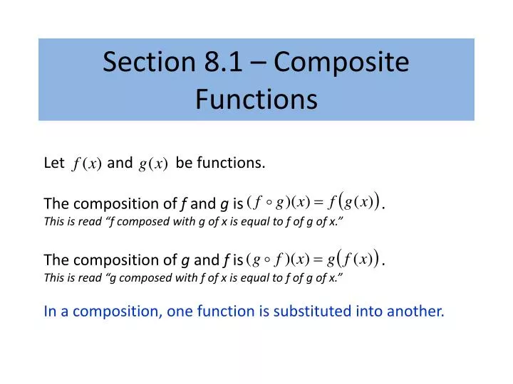 section 8 1 composite functions