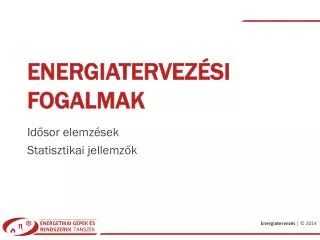 Energiatervezési fogalmak