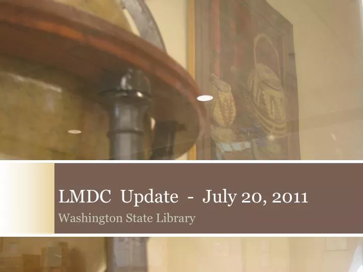 lmdc update july 20 2011