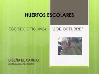 huertos escolares