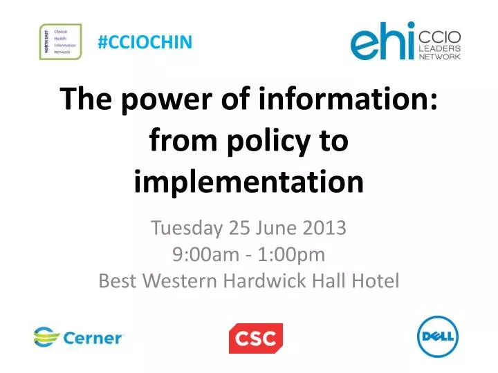 the power of information from policy to implementation